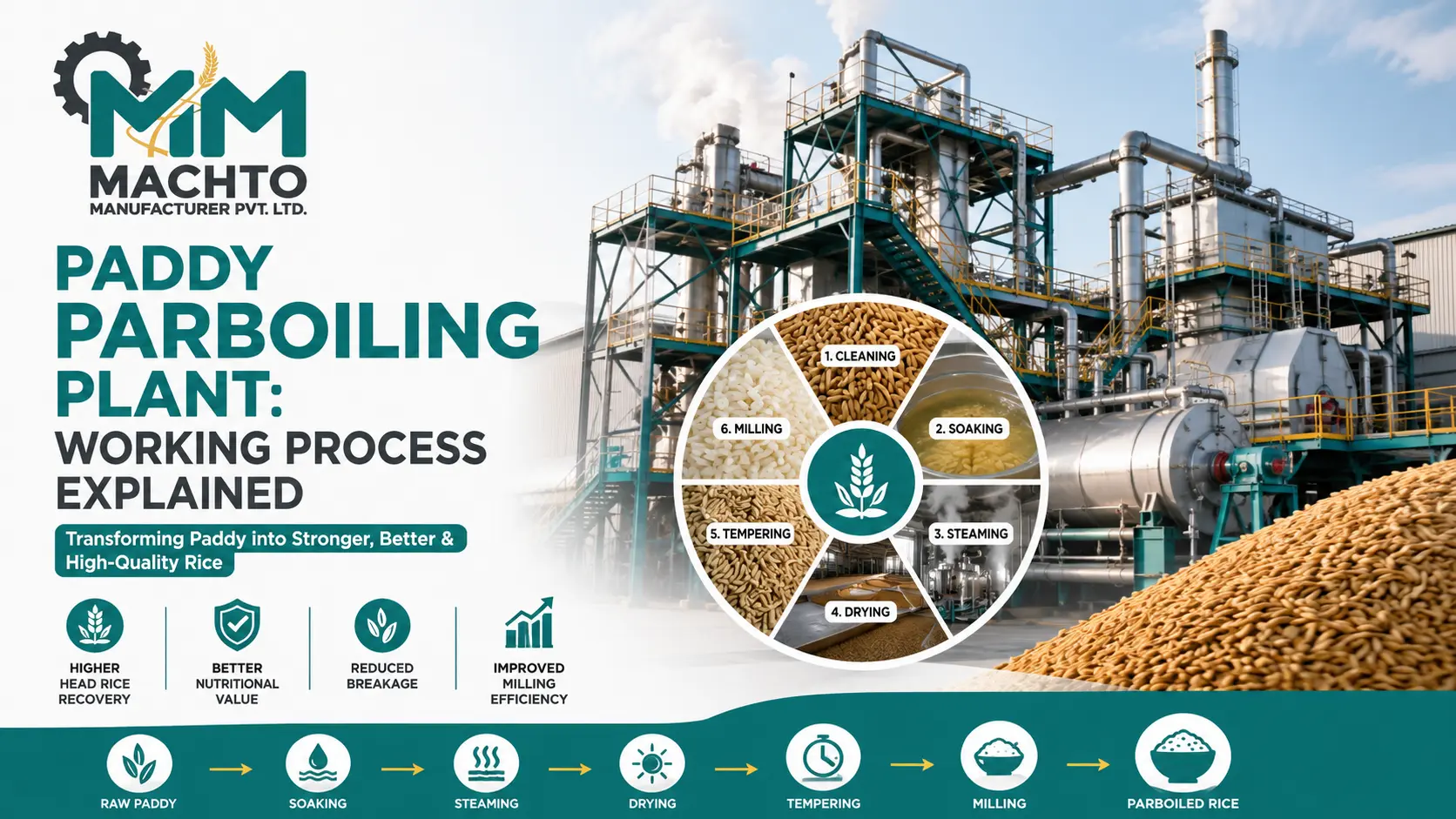 You are currently viewing Paddy Parboiling Plant: Working Process Explained