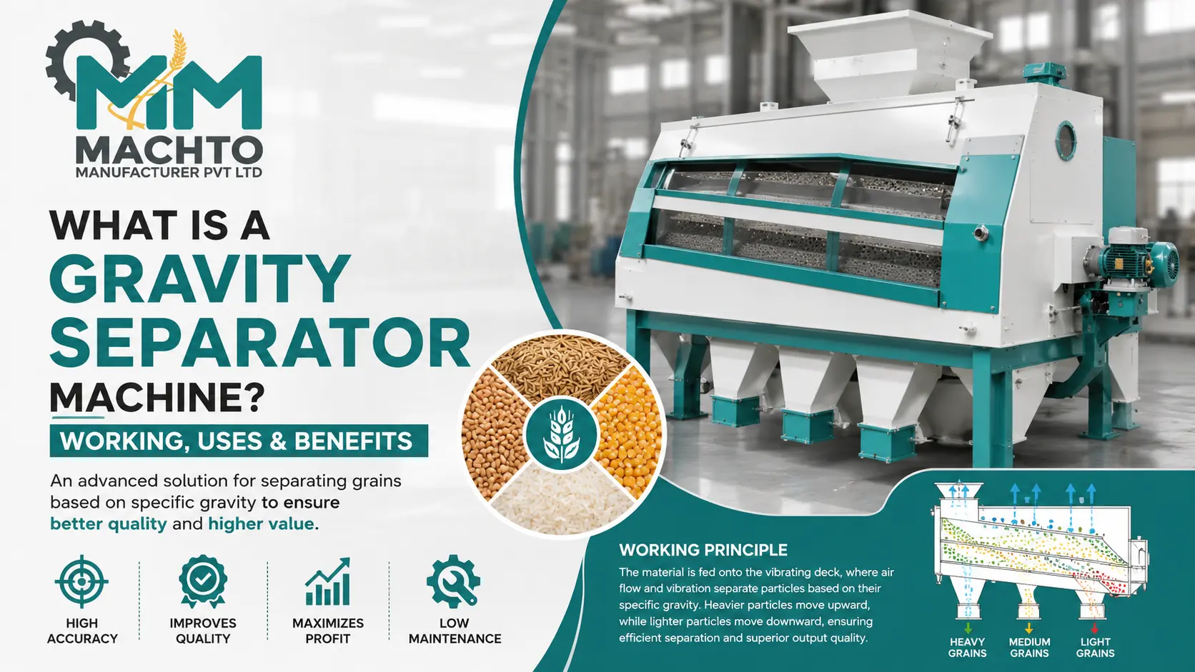 You are currently viewing What is a Gravity Separator Machine? Working, Uses & Benefits