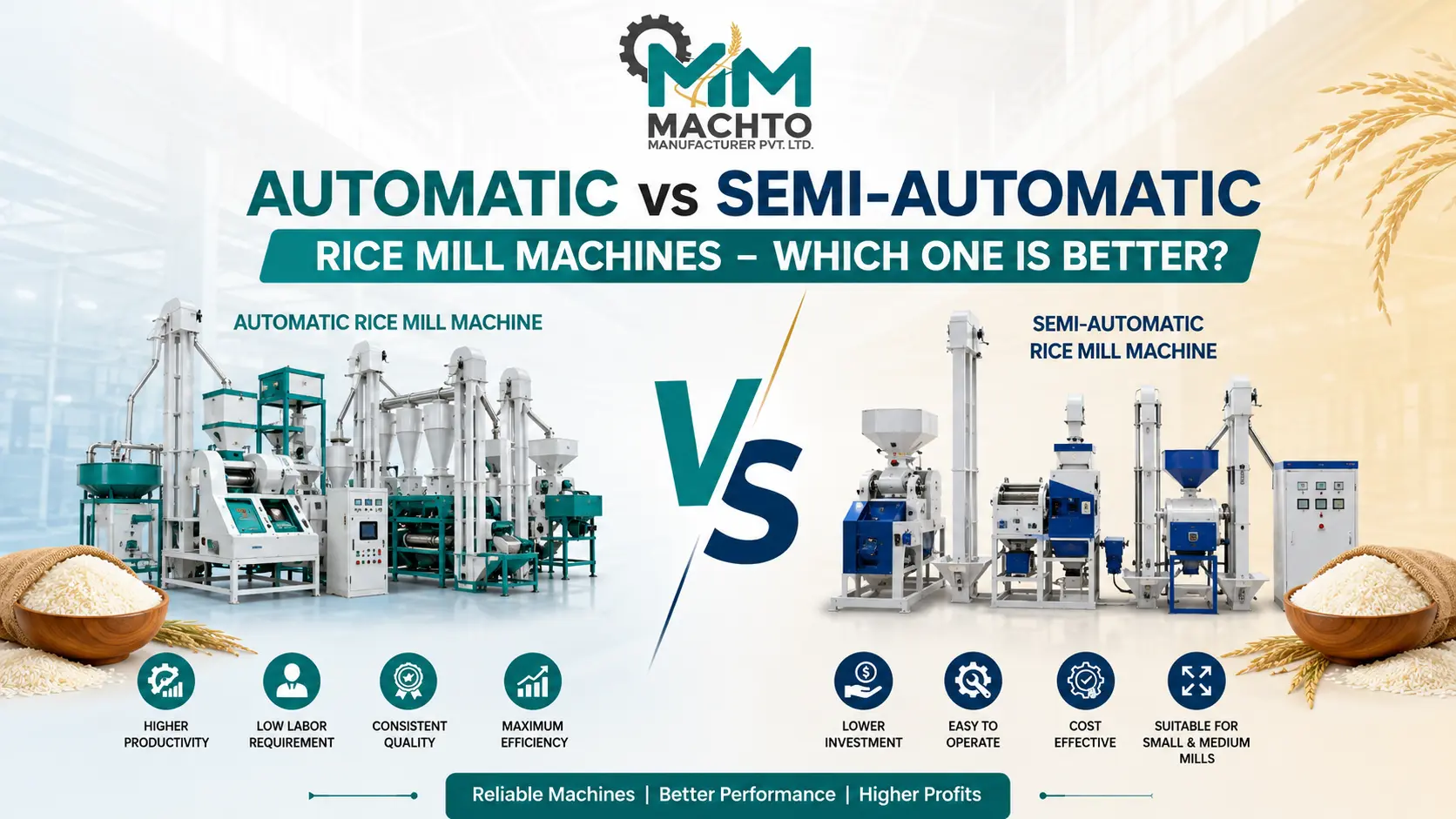 You are currently viewing Automatic vs Semi-Automatic Rice Mill Machines – Which One is Better?